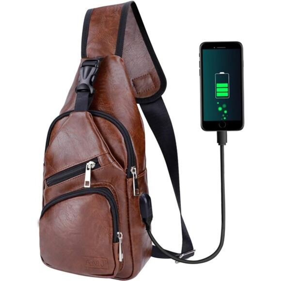 Crossbody Sling Bag Men Women Casual Shoulder Backpack Chest Daypack